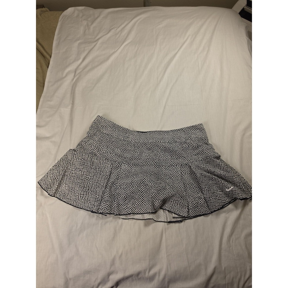 Nike Skort Womens Medium Black Geometric Print Tennis Athletic Skirt Activewear